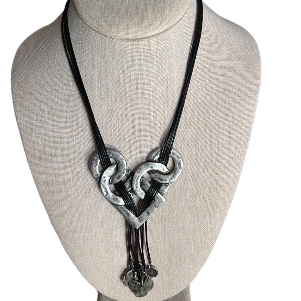 Chico's Black and Silver Necklace